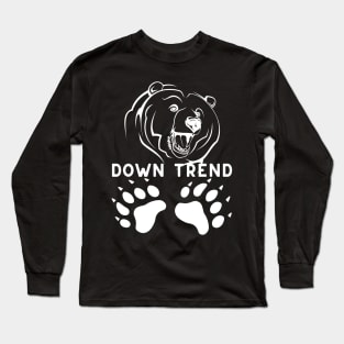 Down Bear Market Long Sleeve T-Shirt